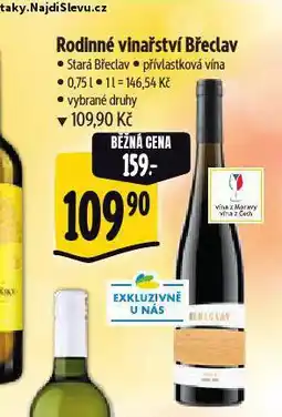 Albert Rodinné vinařství břeclav nabídka