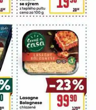 Billa Lasagne bolognese nabídka