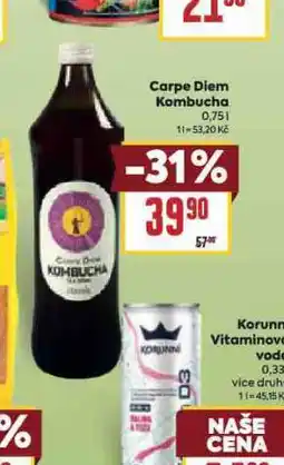Billa Carpe diem kombucha nabídka