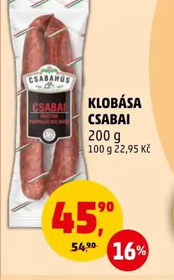 Penny Market KLOBÁSA CSABAI 200 g nabídka