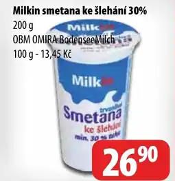 Milkin smetana ke šlehání 30%