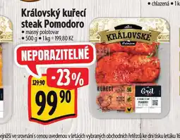Albert Královský kuřecí steak pomodoro nabídka