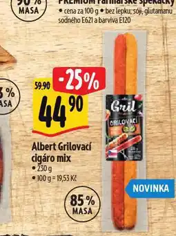 Albert Grilovací cigáro mix nabídka