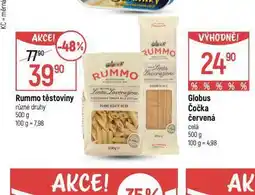 Globus Rummo těstoviny nabídka