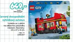 Pompo Červený dvoupodlažní vyhlídkový autobus nabídka