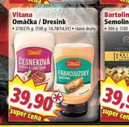 Norma Vitana omáčka / dresink nabídka