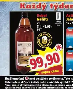 Norma Rebel nefiltr nabídka