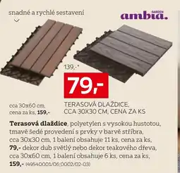 XXXLutz TERASOVÁ DLAŽDICE, CCA 30X30 CM, CENA ZA KS nabídka