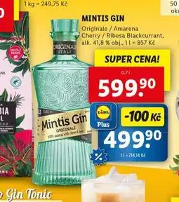 Lidl Mintis gin nabídka