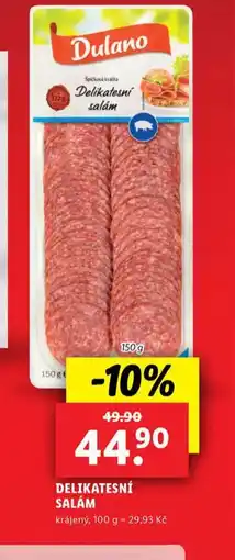 Lidl Delikatesní salám nabídka