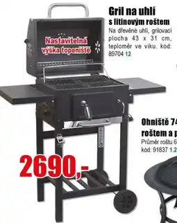 EVA Gril na uhlí s litinovým roštem nabídka