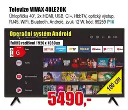 EVA Televize VIVAX 40LE20K nabídka