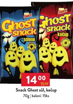 Snack Ghost sůl, kečup