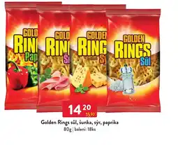 Qanto Golden Rings sůl, šunka, sýr, paprika nabídka