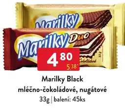 Marilky Black mléčno-čokoládové, nugátové
