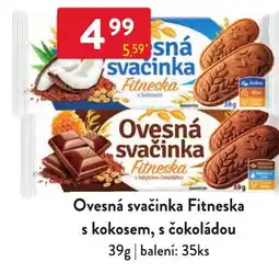 Qanto Ovesná svačinka Fitneska s kokosem, s čokoládou nabídka