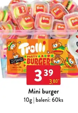 Qanto Mini burger nabídka