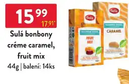 Sulá bonbony créme caramel, fruit mix