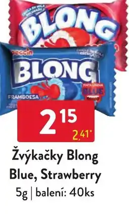 Qanto Žvýkačky Blong Blue, Strawberry nabídka