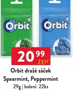 Qanto Orbit dražé sáček Spearmint, Peppermint nabídka