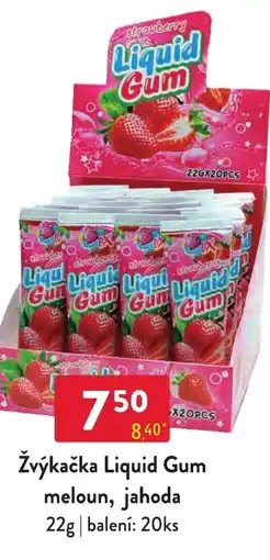 Qanto Žvýkačka Liquid Gum meloun, jahoda nabídka