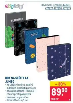 BOX NA SEŠITY A4 JUMBO