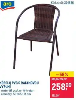 Makro KŘESLO PVC S RATANOVOU VÝPLNÍ nabídka