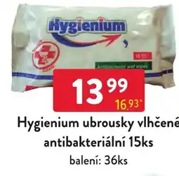 Qanto Hygienium ubrousky vlhčené antibakteriální 15ks nabídka