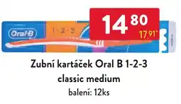 Qanto Zubní kartáček Oral B 1-2-3 classic medium nabídka