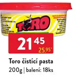 Qanto Toro čistící pasta nabídka