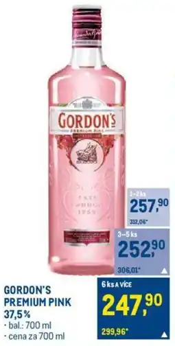 Makro GORDON'S PREMIUM PINK 37.5% nabídka