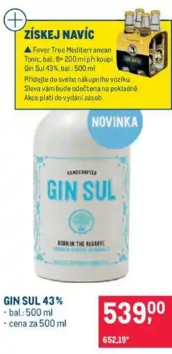 Makro GIN SUL 43% nabídka