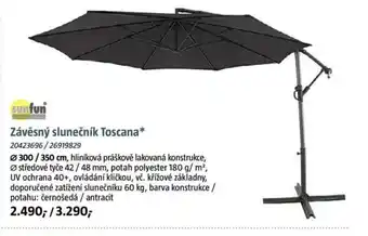 Bauhaus Závěsný slunečník Toscana nabídka