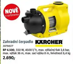Bauhaus Zahradní čerpadlo nabídka