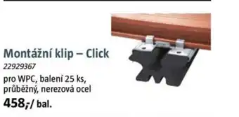 Bauhaus Montážní klip - Click nabídka