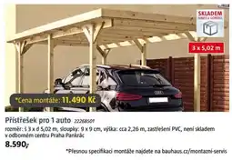 Bauhaus Přístřešek pro 1 auto nabídka