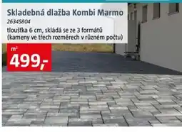 Bauhaus Skladebná dlažba Kombi Marmo nabídka