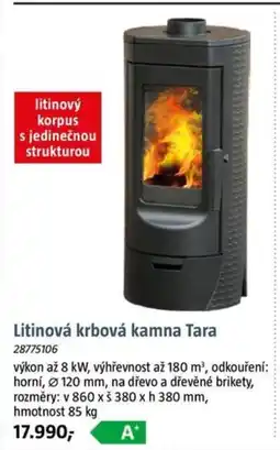 Bauhaus Litinová krbová kamna Tara nabídka
