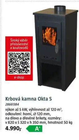 Bauhaus Krbová kamna Okta S nabídka