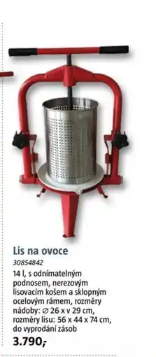 Bauhaus Lis na ovoce nabídka