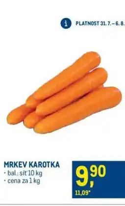 Makro MRKEV KAROTKA nabídka