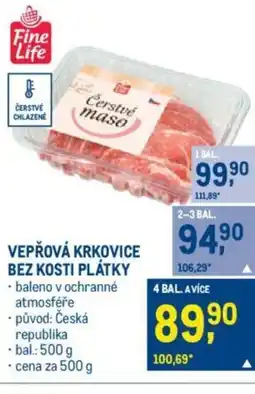 Makro VEPŘOVÁ KRKOVICE BEZ KOSTI PLÁTKY nabídka