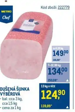 Makro DUŠENÁ ŠUNKA VÝBĚROVÁ nabídka