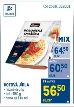 Makro HOTOVÁ JÍDLA nabídka