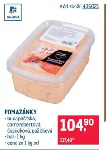 Makro POMAZÁNKY nabídka