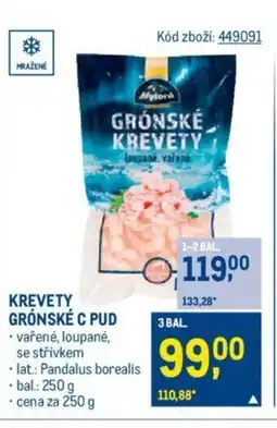 Makro KREVETY GRÓNSKÉ C PUD nabídka