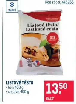 Makro LISTOVÉ TĚSTO nabídka