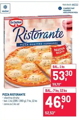 Makro PIZZA RISTORANTE nabídka