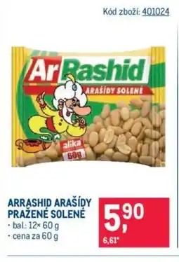 Makro ARRASHID ARAŠÍDY PRAŽENÉ SOLENÉ nabídka