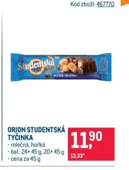 Makro ORION STUDENTSKÁ TYČINKA nabídka